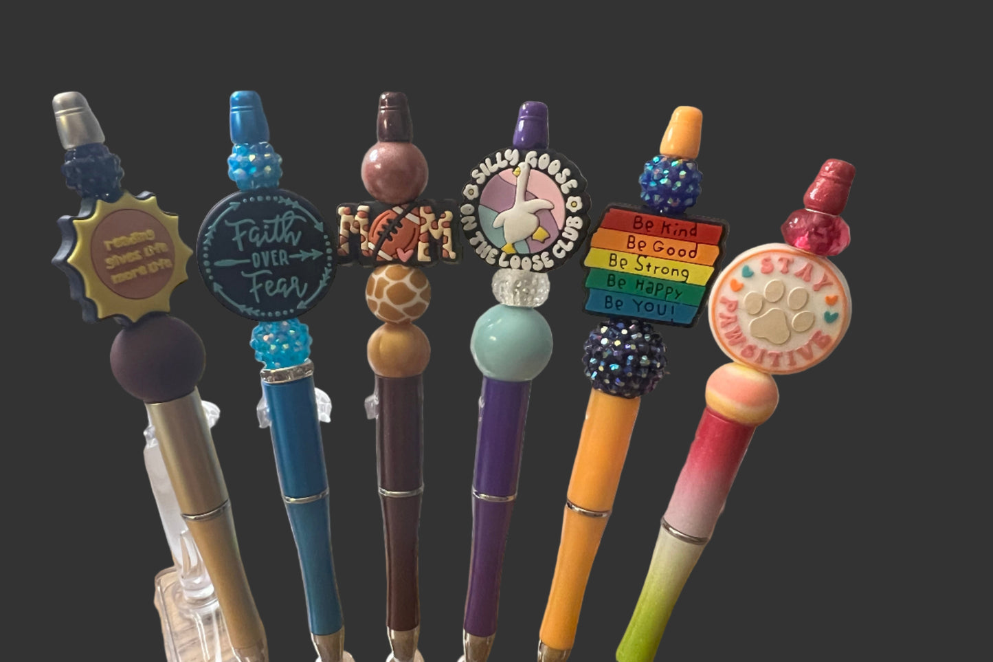 Beaded Pens with different sayings