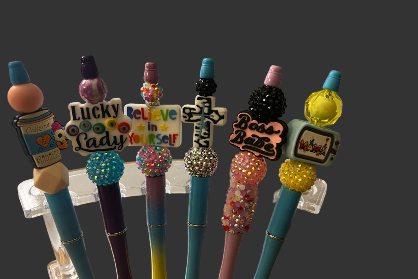 Beaded Pens with different sayings